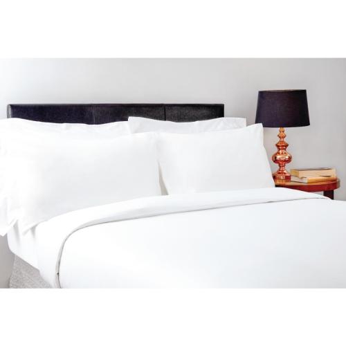 Essentials Pyramid Duvet Cvrs Open White - Double 213x213cm