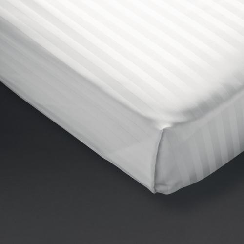 Comfort Satin/H Flat Sht White - King 275x280cm