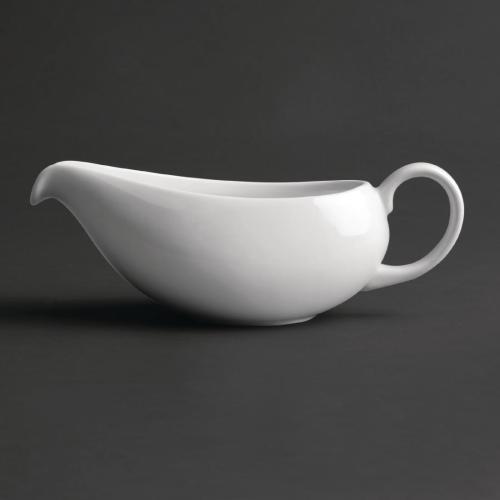 Royal Porcelain Classic Gravy Boat White - 380ml 13.4oz (Box 2)