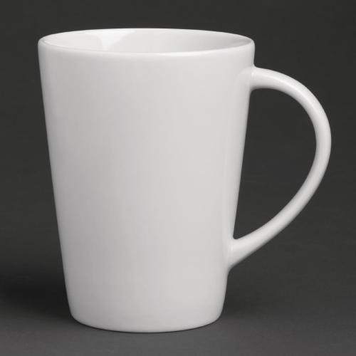 Royal Porcelain Classic Latte Mug White - 275ml 9.7oz (Box 6)