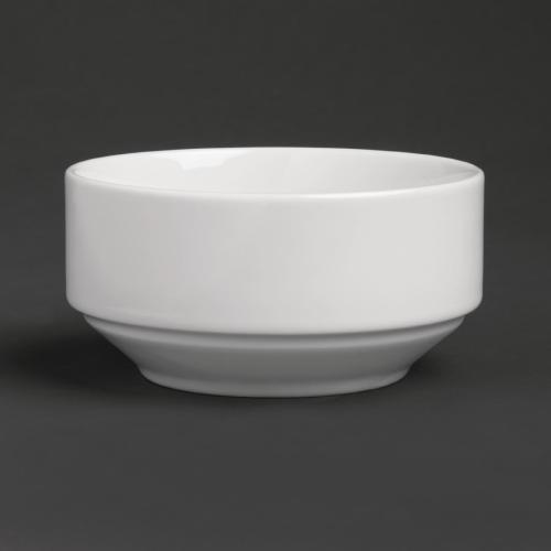 Royal Porcelain Classic Stacking Bowl White - 110mm 4 1/4" (Box 12)