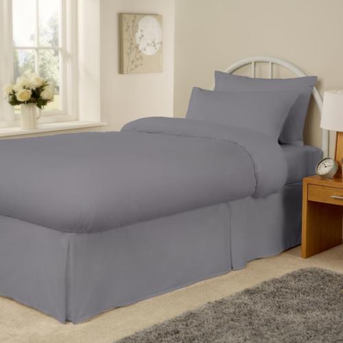 Essentials Spectrum Fitted Sht Grey - Bunk 75x190cm