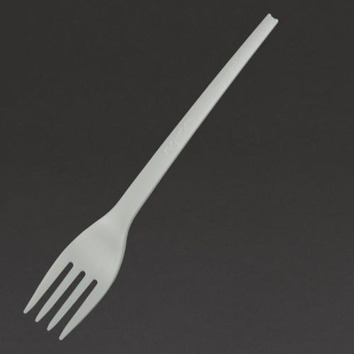 Vegware Compostable Fork lightweight Natural (Pack 50)