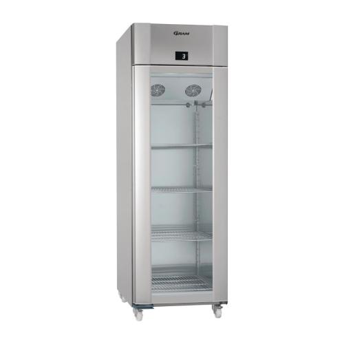 Gram Eco Plus 1 Glass Door 610Ltr Cabinet Fridge R600a (VaSi Ex StSt In)(Direct)