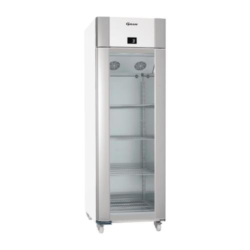 Gram Eco Plus 1 Glass Door 610Ltr Cabinet Fridge R600a(Whi StSt Ext/Int)(Direct)