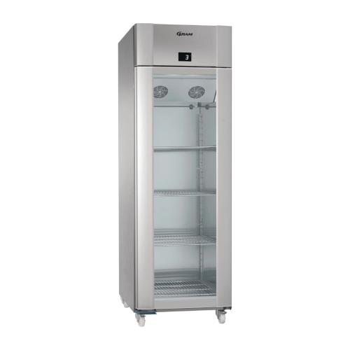 Gram Eco Plus 1 Glass Door 610Ltr Cabinet Fridge R600a(StSt Ext Alu Int)(Direct)