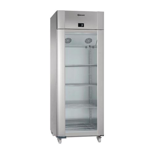 Gram Eco Twin 1 Glass Door 614Ltr Cabinet Fridge R600a (StSt Ext/Int) (Direct)