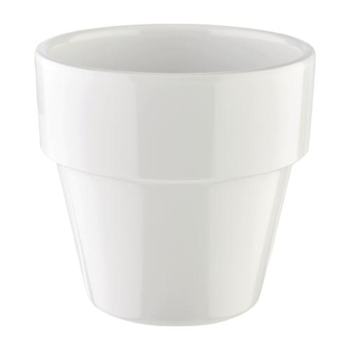 APS Flower Pot - 90mm 300ml White (B2B)