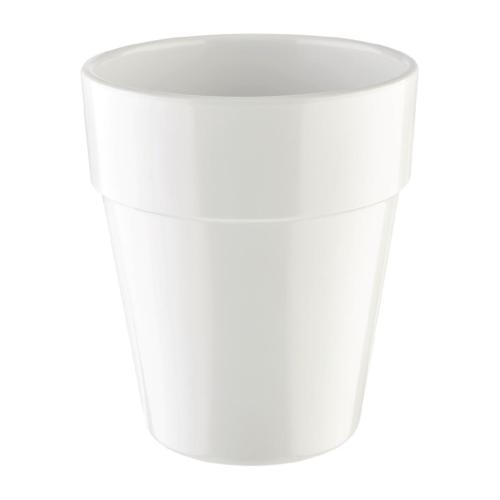 APS Flower Pot - 130mm 1Ltr White (B2B)