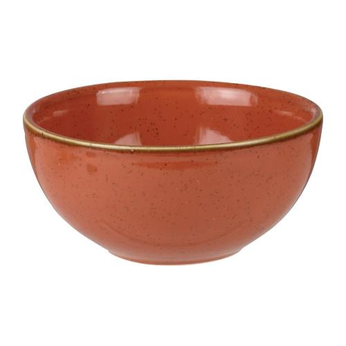 Churchill Stonecast Spiced Orange Soup Bowl - 132x63mm 16oz (Box 12) (Direct)