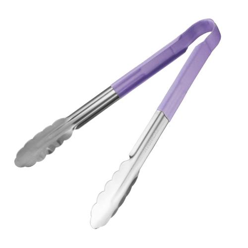 EDLP Hygiplas Colour Coded Serving Tong Purple - 300mm