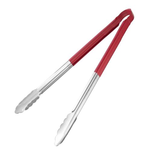 Hygiplas Colour Coded Serving Tong Red 405mm