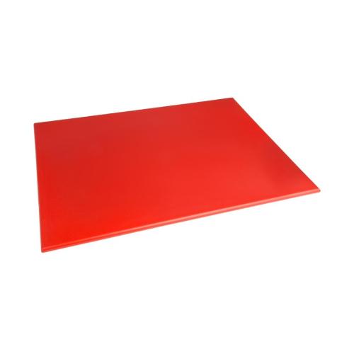 Hygiplas High Density Chopping Board Red - 600x450x12mm 23 1/2x17 3/4x1/2"