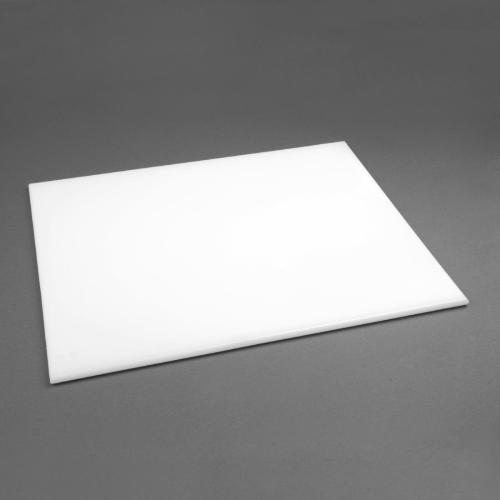 Hygiplas High Density Chopping Board White - 600x450x12mm 23.5x17.75x0.5"