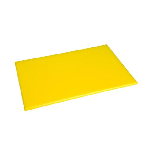 Hygiplas High Density Chopping Board Yellow - 450x300x12mm 17.75x12x0.5"