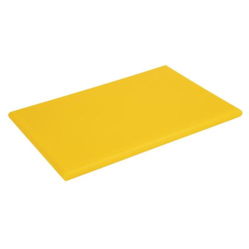 Hygiplas High Density Chopping Board Yellow - 18x12x1"