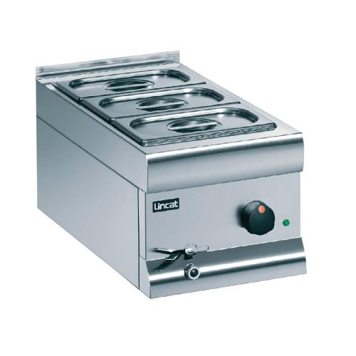 Lincat Bain Marie Wet Heat includes 3 x 1/4 GN - 290x300x600mm (Direct)