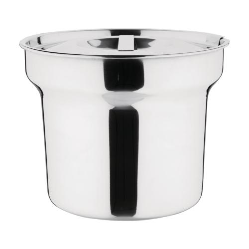 Vogue Round Bain Marie Pot & Lid - 4Ltr 135fl oz