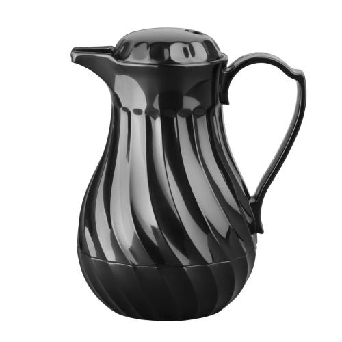 Connoisserve Insulated Swirl Jug Black - 0.6Ltr 20oz