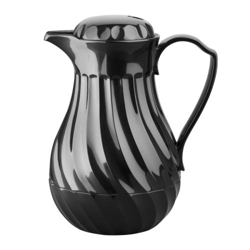 Connoisserve Insulated Swirl Jug Black - 1.2Ltr 40oz