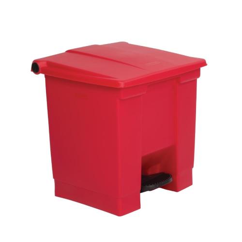 Rubbermaid Step-On Container Red - 30.5Ltr