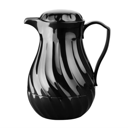 Connoisserve Insulated Swirl Jug Black - 1.8Ltr 64oz