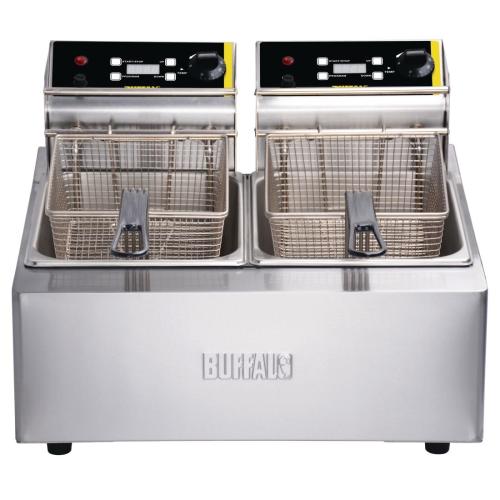 Buffalo Double Fryer - 2x5Ltr 2x2.8kW