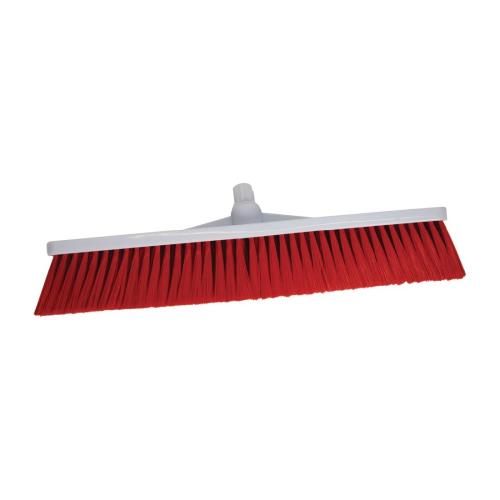 Scot Young Stiff Hygiene Broom Red - 12"