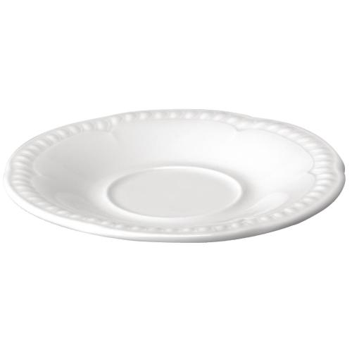 Buckingham White Small Saucer 5.25" (Box 24) (Direct)