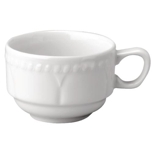 Buckingham White Continental Coffee Cup - 6.3oz (Box 24)