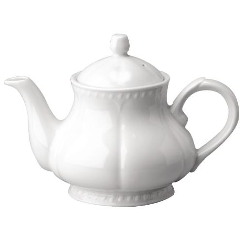 Buckingham White Teapot - 1.13Ltr 2pint (Box 4) (Direct)