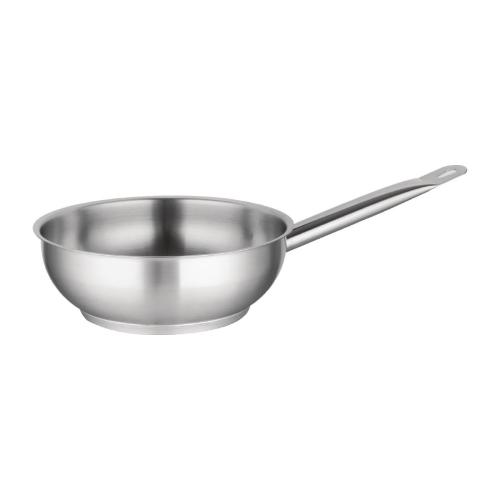 Vogue Flared Saute Pan St/St - 240mm 3Ltr 103fl oz