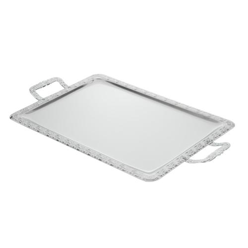 Rectangular Tray St/St Chrome Handles - 60x36cm