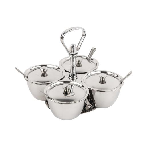 Revolving Relish Server - Four Bowls