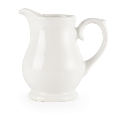 White Sandringham Jug/Creamer - 1/2pint (Box 4) (Direct)