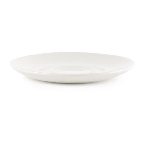 White Cappuccino Saucer - 6 1/4" (Box 24)