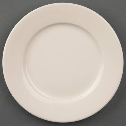 Olympia Ivory Wide Rimmed Plate - 150mm 6" (Box 12)