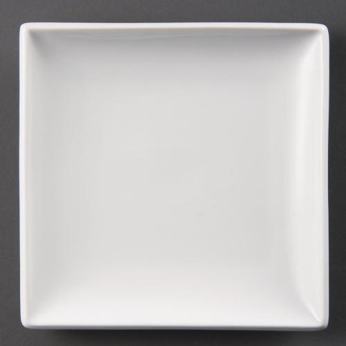 Olympia Whiteware Square Plate - 180mm (Box 12)