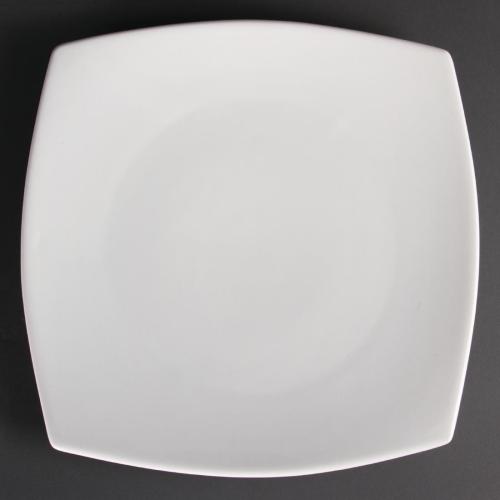 Olympia Whiteware Rounded Square Plate - 305mm (Box 6)