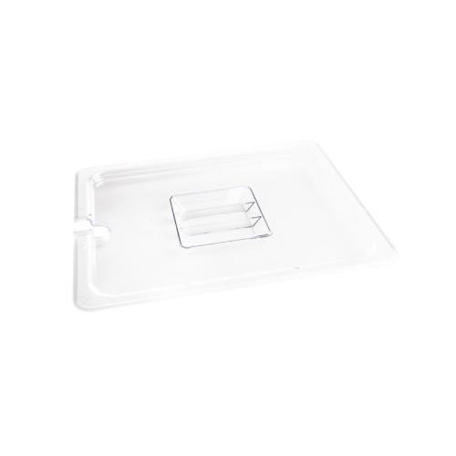 Vogue Clear Polycarbonate Notched Lid - GN 1/2