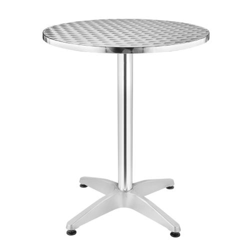 Bolero Round Pedestal Bistro Table St/St Top - 800mm