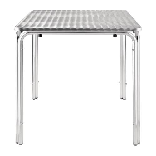 Bolero Square Stacking Bistro Table St/St Top - 700mm