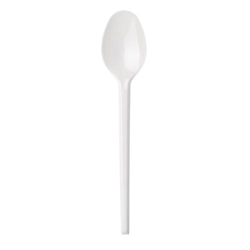 Fiesta Lightweight Plastic Teaspoon White (Pack 100)