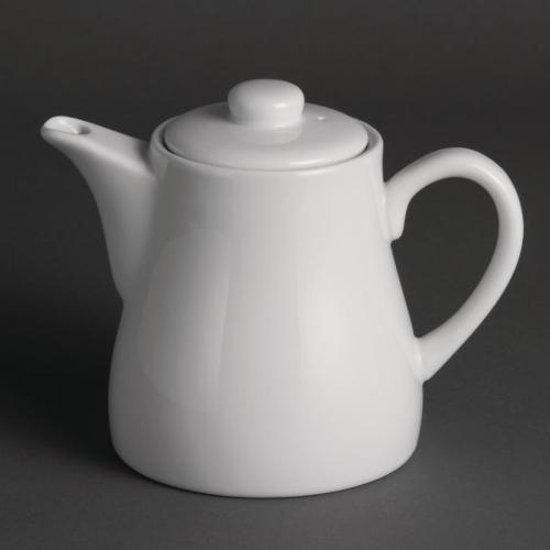 Olympia Whiteware Tea Pot - 483ml 16.33fl oz (Box 4)