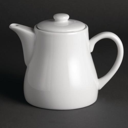 Olympia Whiteware Tea Pot - 795ml 26.88fl oz (Box 4)