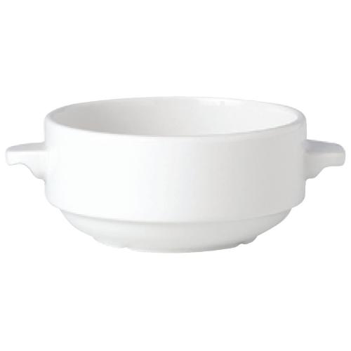 Simplicity White Stacking Soup Cup Lugged - 28.5cl 10oz (Box 36)