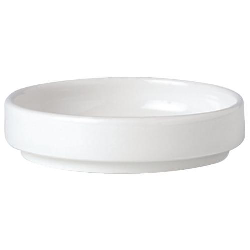 Simplicity White Stacking Tray - 102.5mm 4" (Box 12) (Direct)