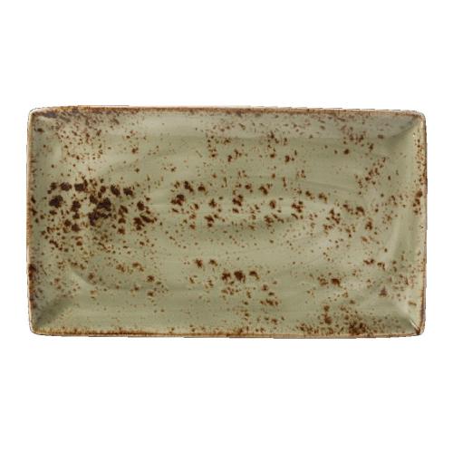 Steelite Craft Green Rectangular Three - 33x19cm 12.5x7 1/2" (Box 6) (Direct)