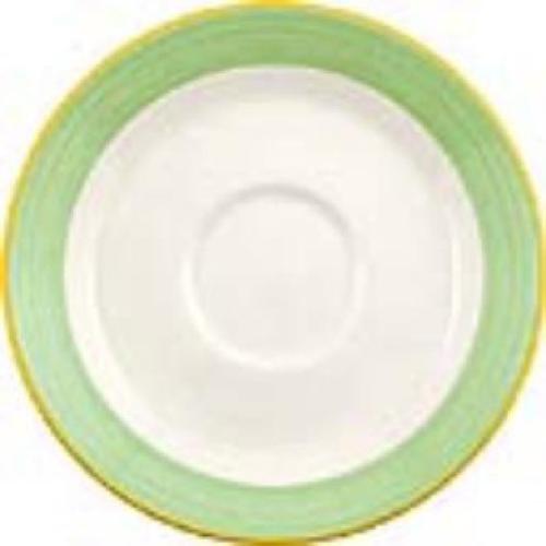 Rio Green Slimline Saucer 15.25cm 6" (Box 36) (Direct)