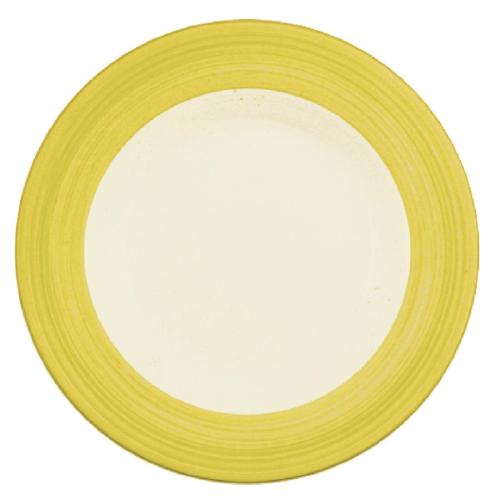 Rio Yellow Slimline Plate 23.0cm 9" (Box 24) (Direct)